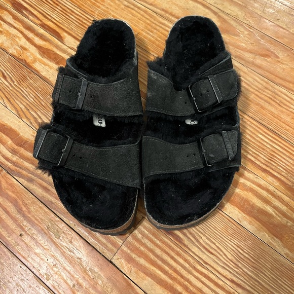 Birkenstock Arizona Shearling Slides - Picture 5 of 7
